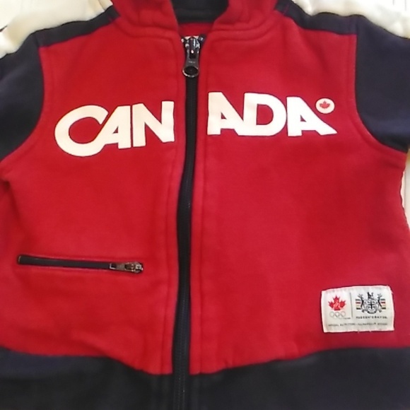 2/20 HBC Canada Olympics 6-12 Months Sweatshirt Hoodie Zip Up Jacket GUC - Picture 4 of 7